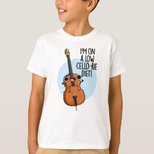 Ich bin auf einem Low Cello Diet Funny Cello Pun T-Shirt