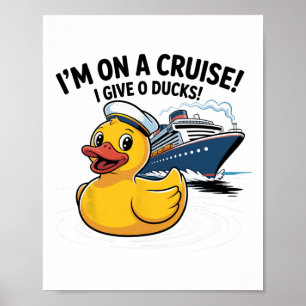Ich bin auf einer Kreuzfahrt, mir doch egal T-Shir Poster