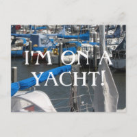 Ich bin auf einer Yacht Segelboote Yachten Marina