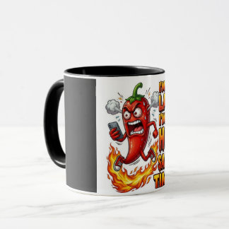Ich bin auf Hot Sauce Zeit Lustiger Kaffeebecher | Tasse