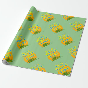 Ich bin auf Insel-Zeit! Geschenkpapier