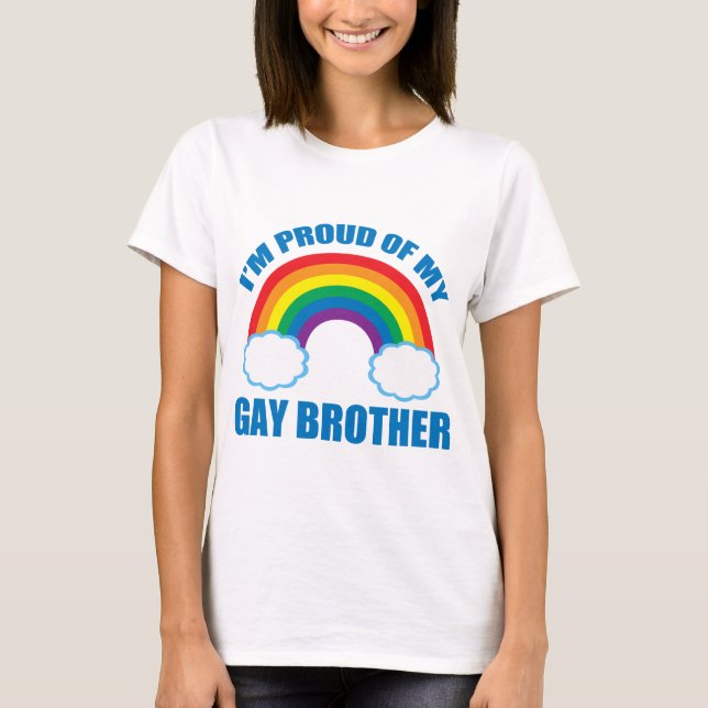 Ich bin auf meine homosexuelle Schwester des T-Shirt (Vorderseite)