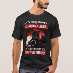 Ich bin auf meinem zweiten Schutzengel Coole schwa T-Shirt