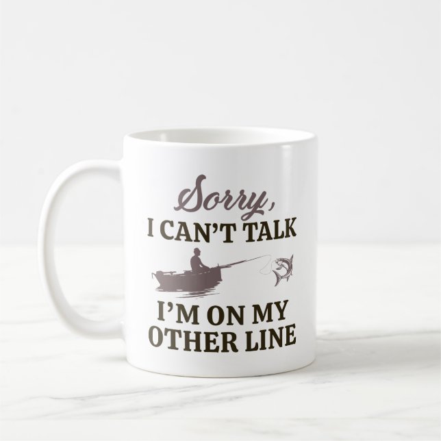 Ich bin auf meiner anderen Linie Kaffeetasse (Links)