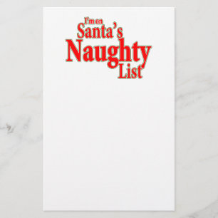 Ich bin auf Sankt frecher Liste Briefpapier