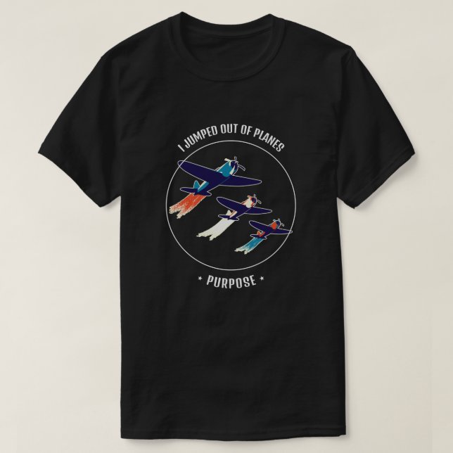 Ich bin aus Flugzeug gesprungen, um einen Veteran- T-Shirt (Design vorne)