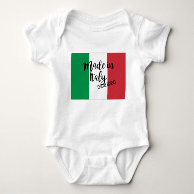 Ich bin aus Italien Baby Strampler (Vorderseite)
