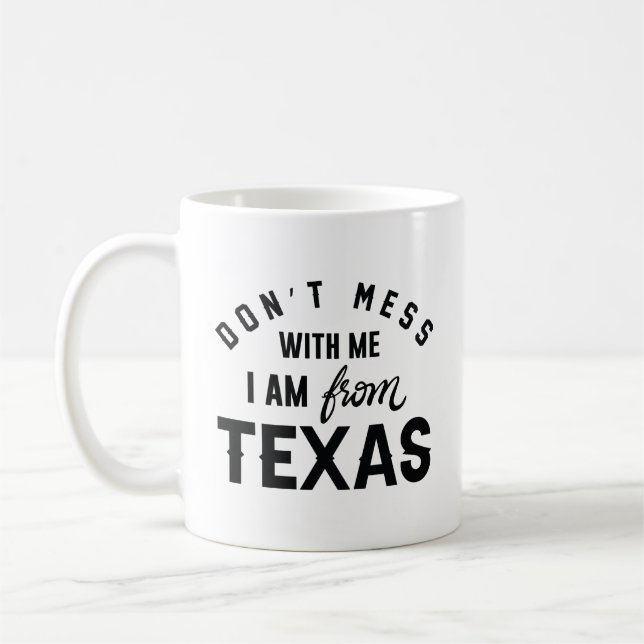 Ich bin aus Texas. Kaffeetasse (Links)