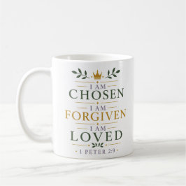 Ich bin auserwählt, vergeben, geliebt Biblische Er Kaffeetasse