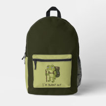 Ich bin ausgebrannt Lustiger Frosch-Wanderdesign