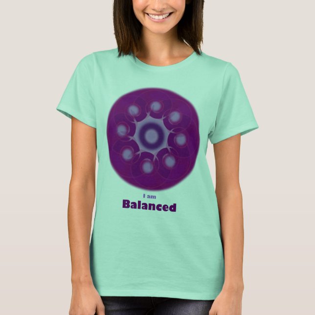 Ich bin ausgeglichener T - Shirt (Vorderseite)