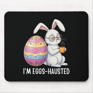 Ich bin ausgelassen Sleepy Bunny Holding eine Kaff Mousepad