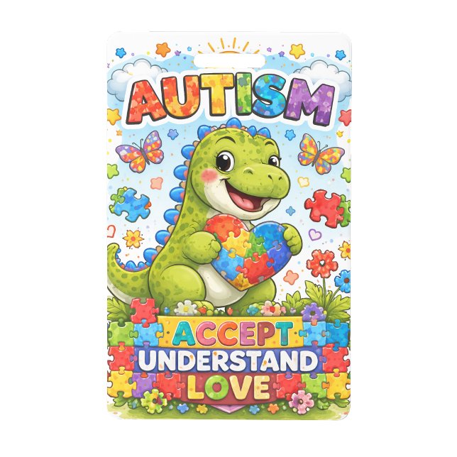 Ich bin Autismus-Warn-ID-Kartenabzeichen Ausweis (I'm Autistic Alert ID Card Badge)