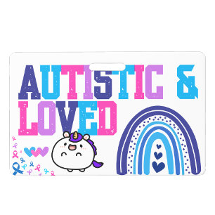 Ich bin Autist Name ID Abzeichen - Autismusalarm-A Ausweis