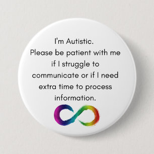 Ich bin Autistic- Communication Button