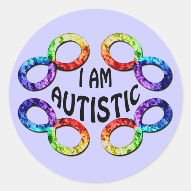 Ich bin Autistic Stickers (Vorderseite)