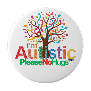 Ich bin Autistisch Keine Umarmungen Button Pin–Aut