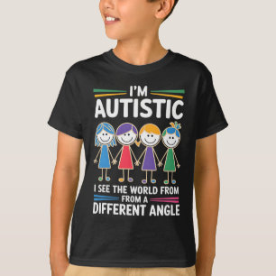 Ich bin autistisch, sehe die Weltkriege gegen Auti T-Shirt