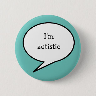 Ich bin autistische, versteckte Behinderung Neurov Button