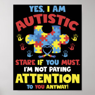 Ich bin autistischer Stare, ich schenke nicht auf Poster