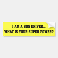 Ich bin Autoaufkleber für Busfahrer