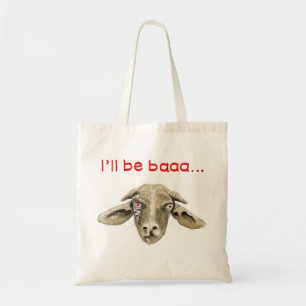 Ich bin Baaa lustiger Ziegen-Kunst-Science Tragetasche