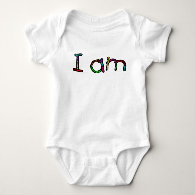 Ich bin Baby Jerseybodysuit Strampler (Vorderseite)