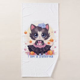 Ich bin Ballerina Badehandtuch