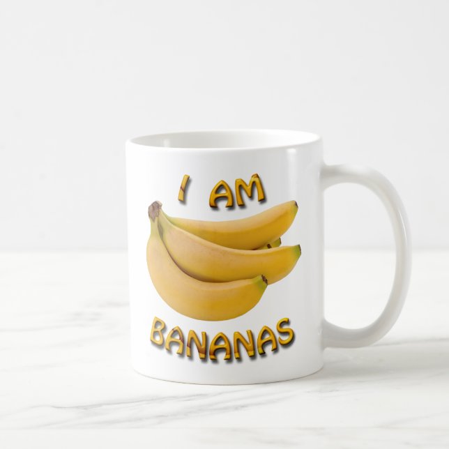 Ich bin Bananen Classic White Coffee Tasse (Rechts)