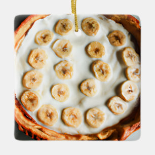 Ich bin Bananen für dich   Banane Creme Pie Christ Keramikornament