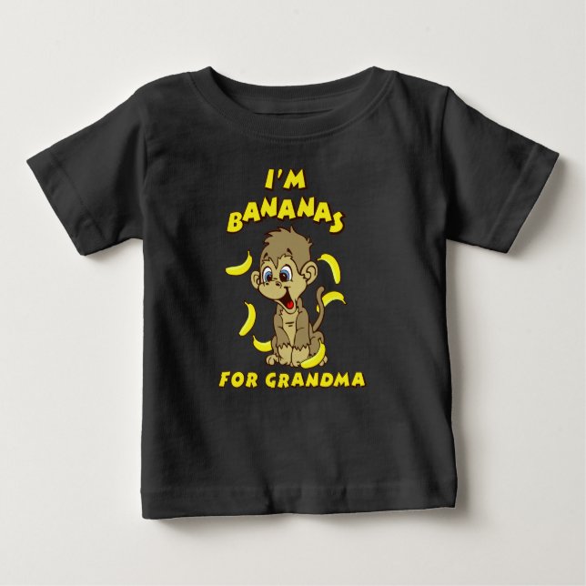 Ich bin Bananen für Oma Baby T-shirt (Vorderseite)