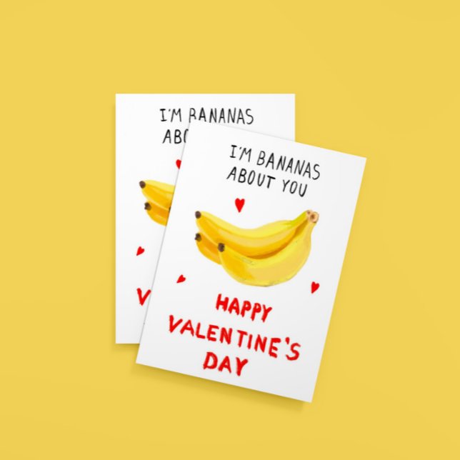 Ich bin Bananen über dich Valentinstag Card Einladung (Von Creator hochgeladen)