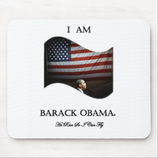 Ich bin Barack Obama (Farbe) Mousepad
