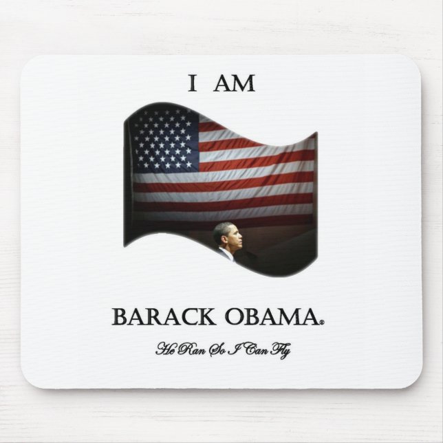 Ich bin Barack Obama (Farbe) Mousepad (Vorne)