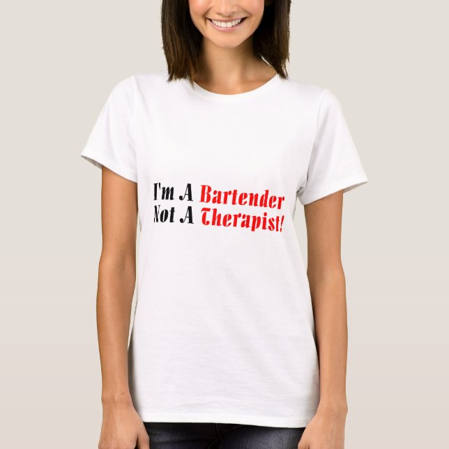 Ich bin Barkeeper T-Shirt (Vorderseite)