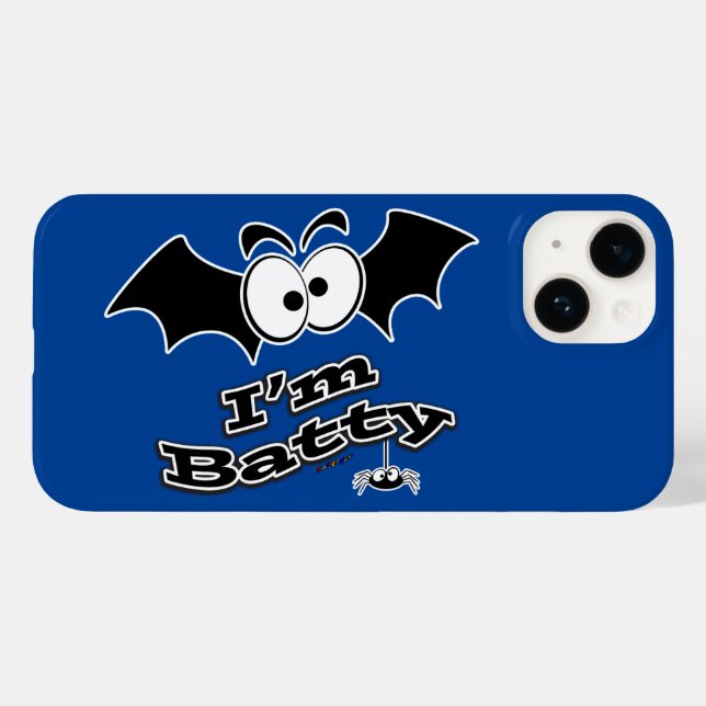 Ich bin Batty Crazy Eyes Case-Mate iPhone Hülle (Rückseite (Horizontal))