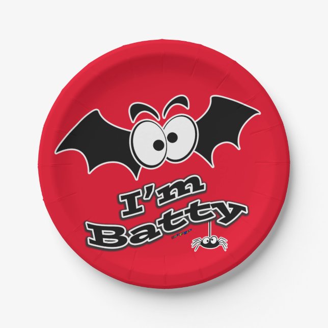 Ich bin Batty Crazy Eyes Pappteller (Vorderseite)