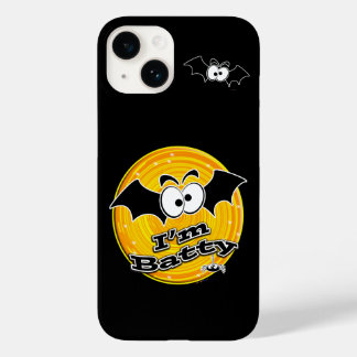 Ich bin Batty Orange und Yellow Swirl Case-Mate iPhone 14 Hülle