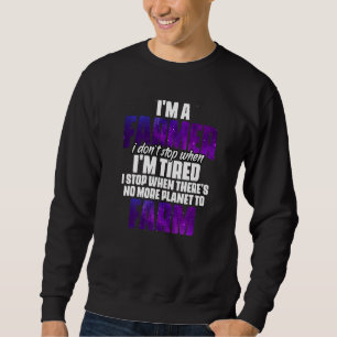 Ich bin Bauer Planet Farm Spaß für eine Weltraumfa Sweatshirt