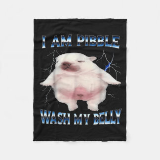 Ich bin Bble wasche meinen Bauch Bble Meme Lustige Fleecedecke