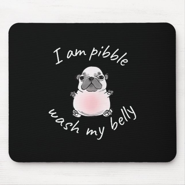 Ich bin Bble wasche meinen Bauch Bble Meme Lustige Mousepad (Vorne)
