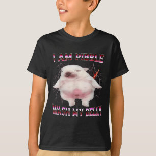 Ich bin bble wasche meinen Bauch Lustiges Hunde-Me T-Shirt