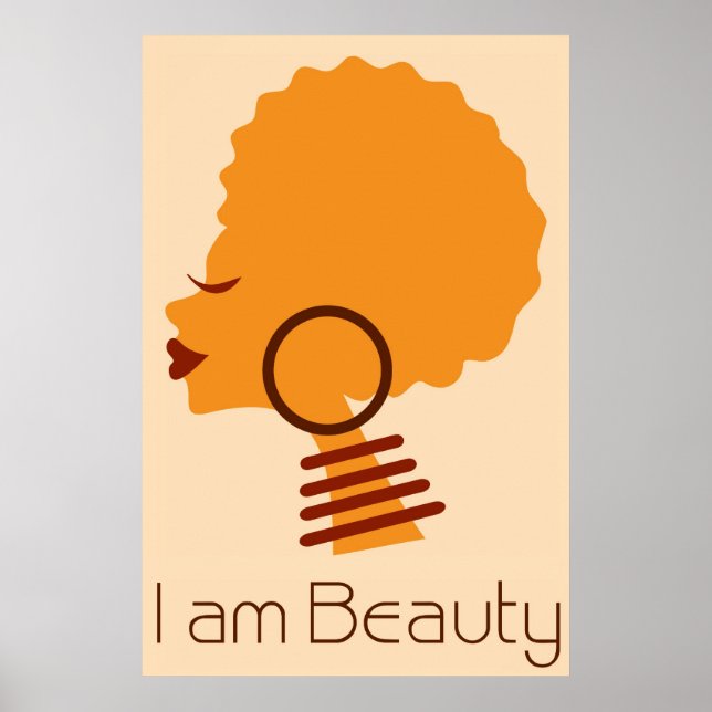 Ich bin Beauty Natural Hair Poster (Vorne)