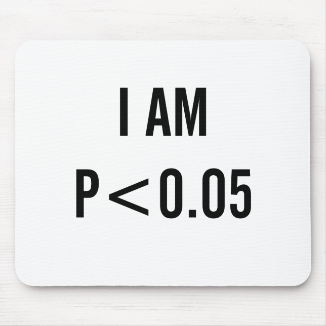 Ich bin bedeutend mousepad (Vorne)