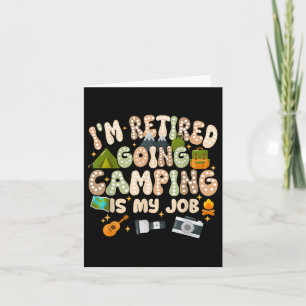 Ich bin begeistert, Camping zu machen, ist mein Jo Karte