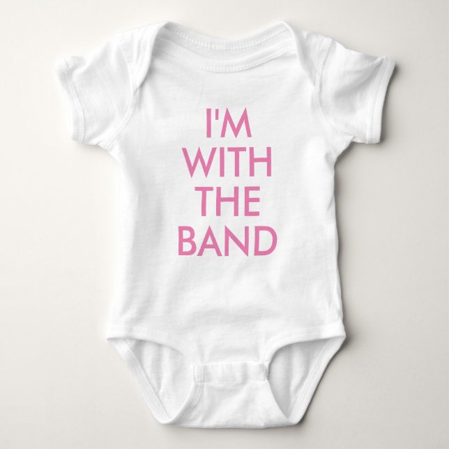 Ich bin bei der Band | Kinder Baby Girl Bodysuit Baby Strampler (Vorderseite)