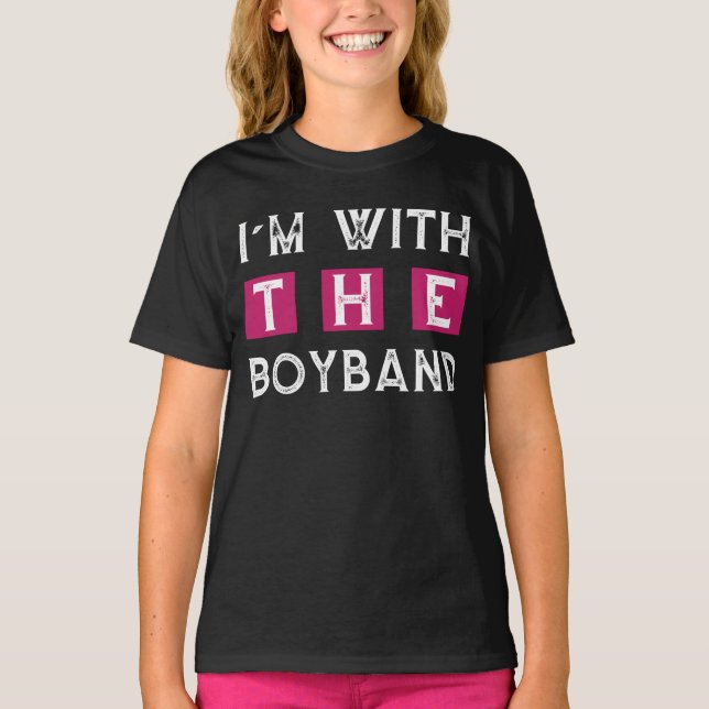 Ich bin bei der Boyband T-Shirt (Vorderseite)