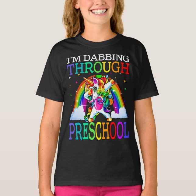 Ich bin bei der Vorschulabkunft T-Shirt (Vorderseite)