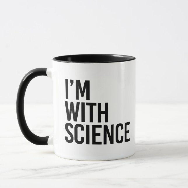 Ich bin bei der Wissenschaft Tasse (Links)