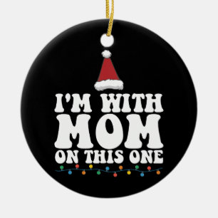 Ich bin bei diesem Weihnachtsfamilien-Matching auf Keramik Ornament
